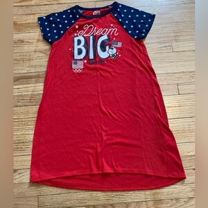 Hello Kitty x Team USA Dream Big Nightgown Kids Sz S 6/6x